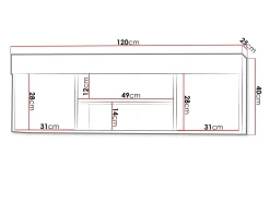 Vægreol Melfeli 123 (Sonoma eg)