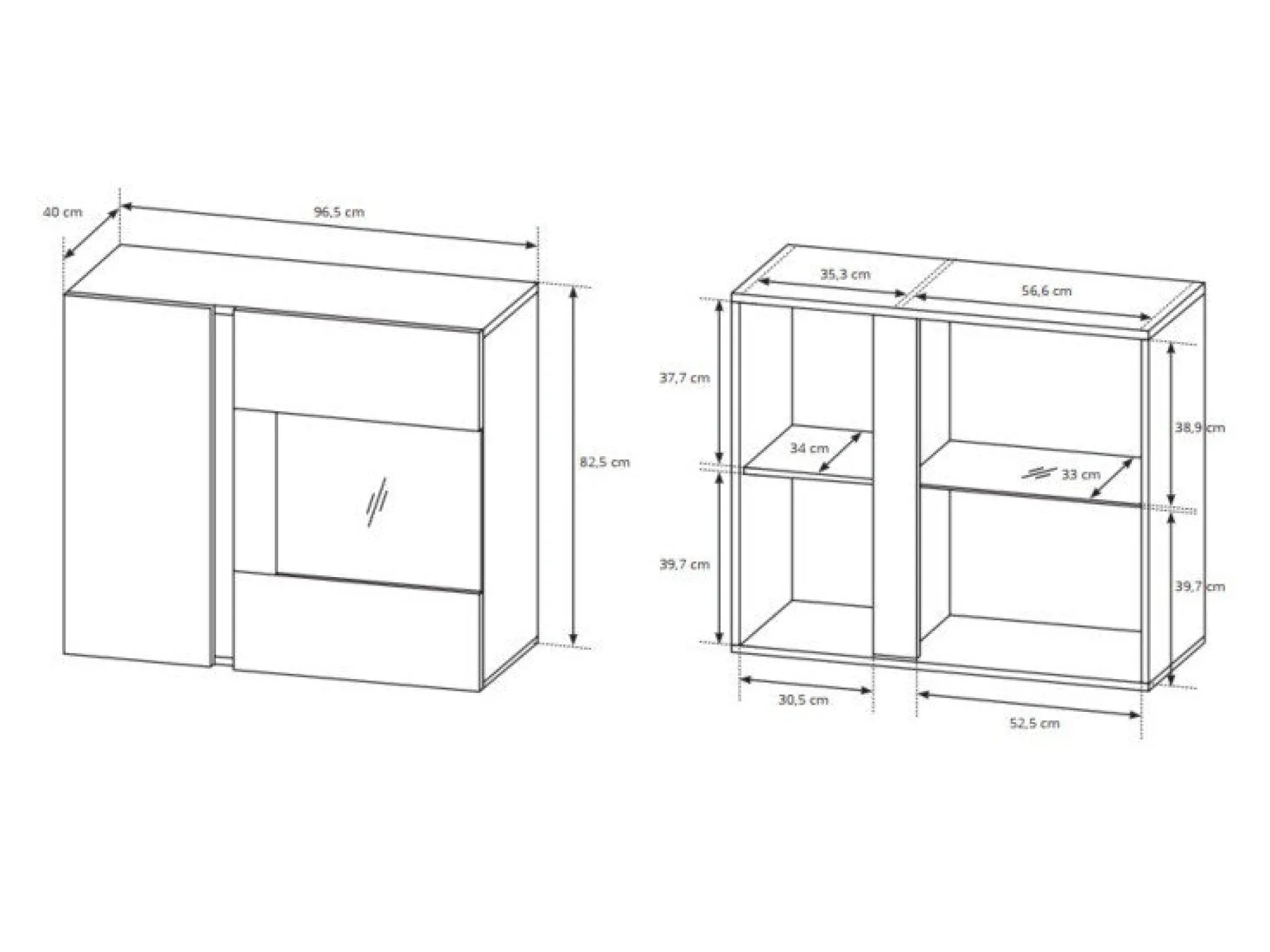 Vægreol Novbela 112 (Hvid + Glansfuld hvid + Grandson eg)
