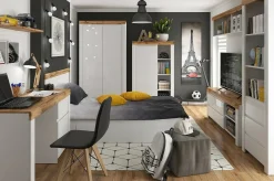 Vægreol Sonsoru 109 (Hvid + Glansfuld hvid + Wotan eg)