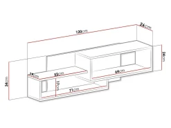 Vægreol Sorviru 105 (Hvid + Turkis)