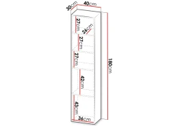 Vægreol Species (Sort)