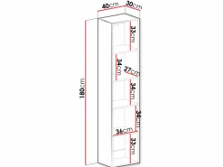 Vægreol Vilrin II (Hvid + Glansfuld hvid)