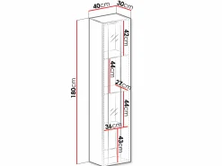 Vægreol Vilrin V (Hvid + Glansfuld hvid)