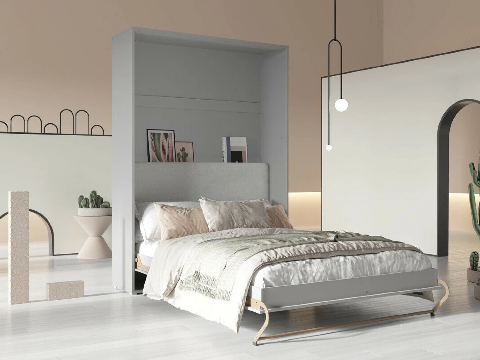 Vægseng Concept Pro Lenart Levfere 136 (Grå)