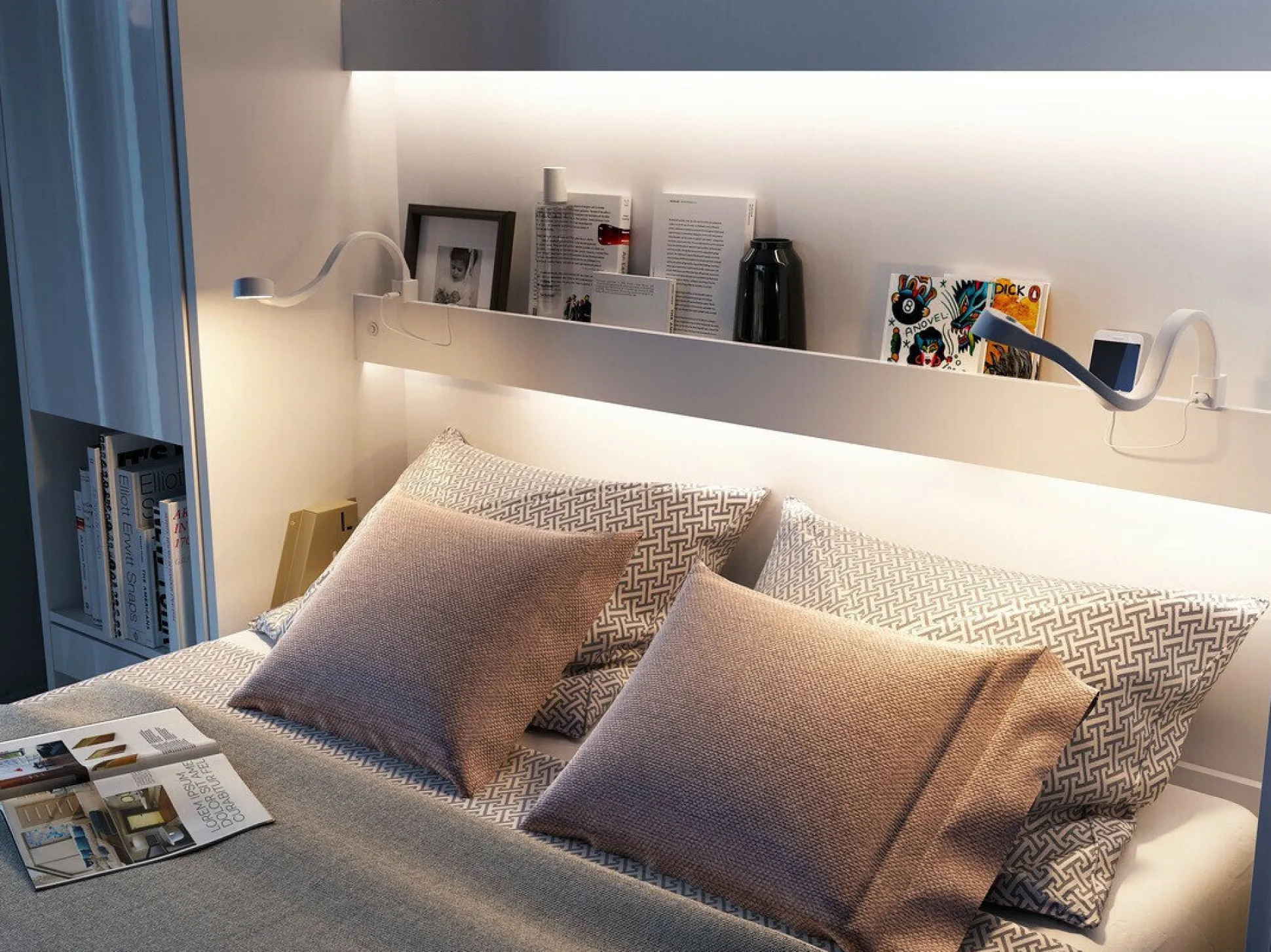 Vægseng Concept Pro Lenart Levfere 102 (Grå)