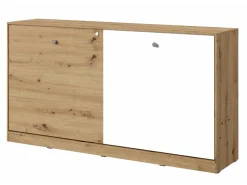 Vægseng Mirelbu 114 (Artisan eg + Hvid + Grå)