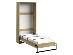 Vægseng Mirelbu 113 (Artisan eg + Hvid + Sort)