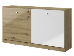 Vægseng Mirelbu 114 (Artisan eg + Glansfuld hvid)