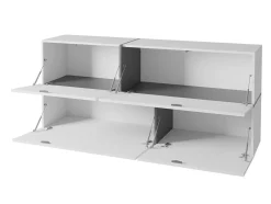 Vægskab Charlotte 100 (Hvid + Glansfuld hvid + Sonoma eg)