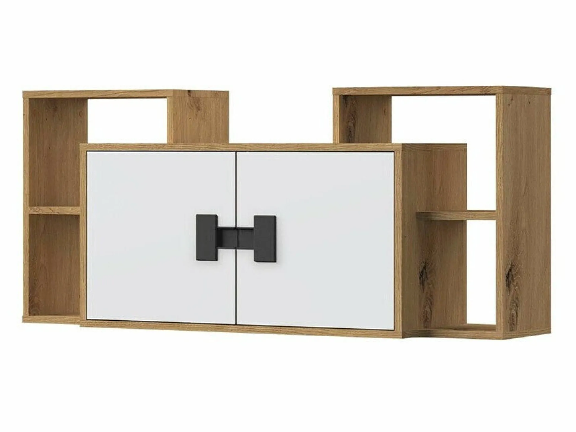 Vægskab Florevi 107 (Mat hvid + Artisan eg)