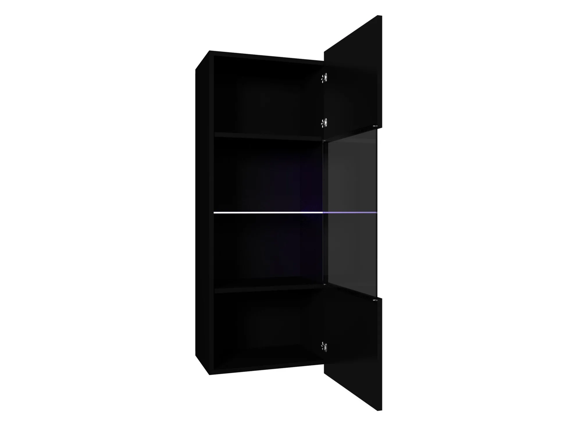 Vægskab Remus I (Sort + Blank sort)