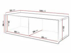 Vægskab Remus (Sort + Blank sort)