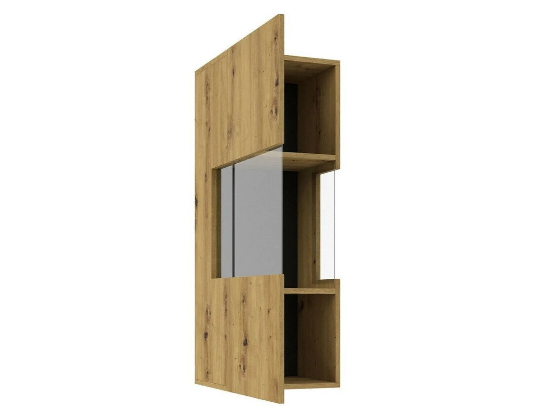 Vægskab Revmiru 101 (Sort + Wotan eg)